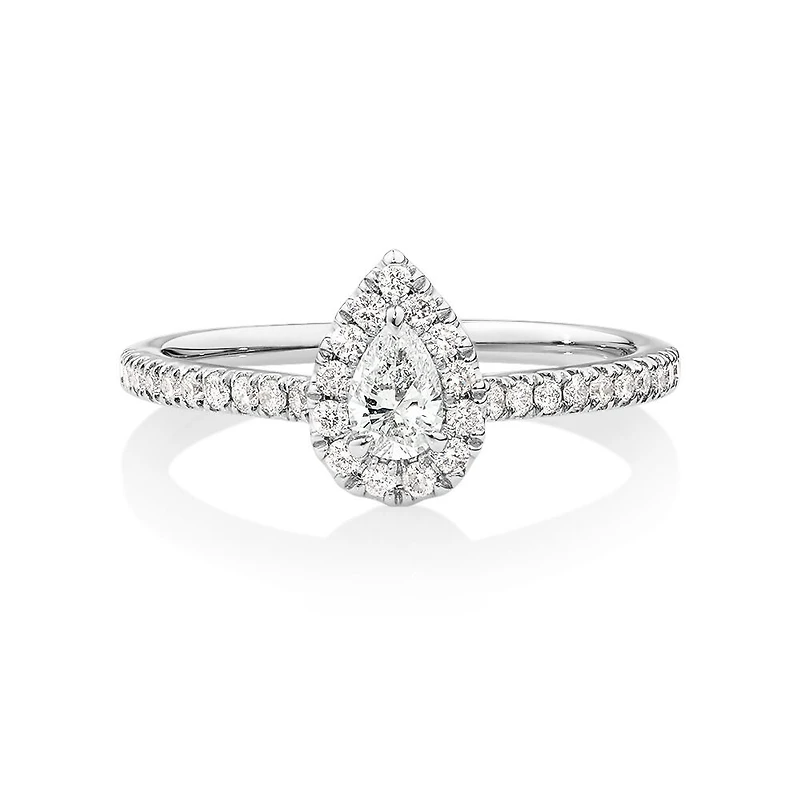 Ring with 0.50 Carat TW of Diamonds in 14kt White Gold