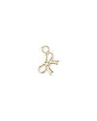 Breloque d’oreille simple nœud en or jaune 10 carats