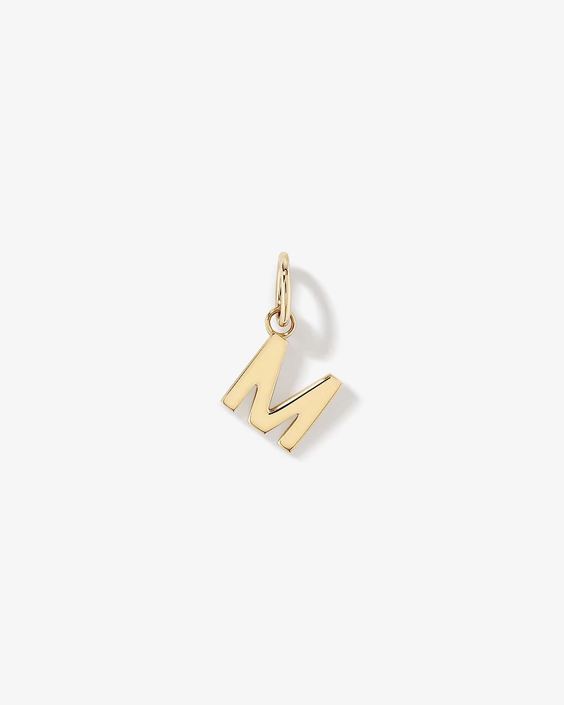 Pendentif initiale "M" en or jaune 10 carats