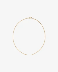 Chaîne ouverte Belcher pleine 50 cm (19,7 po) en or jaune 10 carats