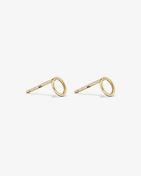 Boutons d'oreilles en forme de cercle en or jaune 10 K de 5 mm