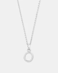 "O" Initial Pendant in Sterling Silver