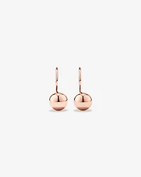 7mm Euroball Earrings 10kt Rose Gold
