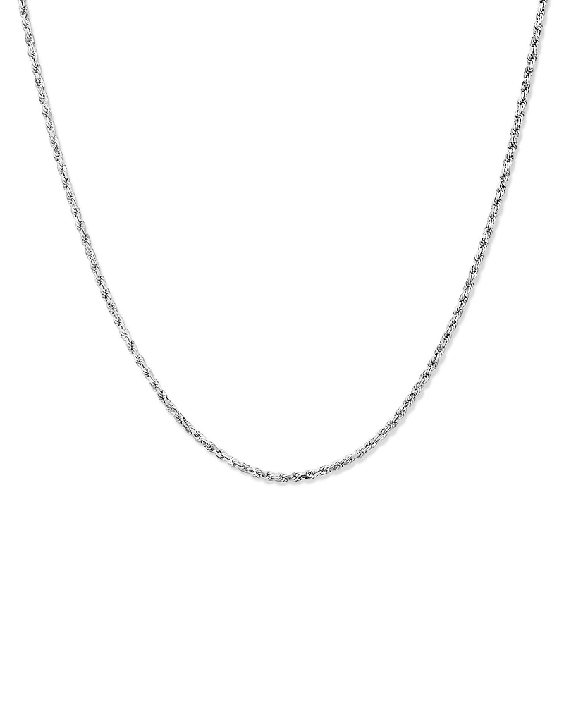 Chaîne torsadée de 55 cm (21,6 po) en argent sterling