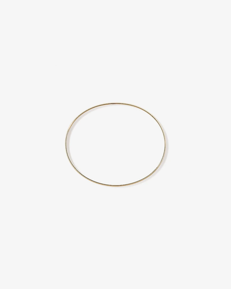 Bracelet ovale solide de 65 mm (2,5") de largeur 3.8 mm en or jaune 10 carats