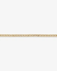 Bracelet creux de style Miami en or jaune 10 K à maillons gourmette, 19 cm