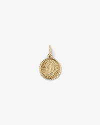 Diamond Accent Virgo Zodiac Pendant in 10kt Yellow Gold