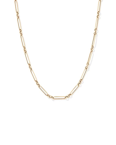 5.00mm Wide Paperclip 3 and 1 Chain in 10kt Yellow Gold