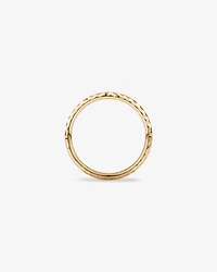 Hammered Finish Ring 10kt Yellow Gold