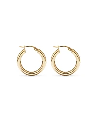 Anneaux en or jaune 10 K de 15 mm