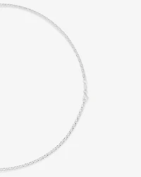 55cm (22") 3mm-3.5mm Width Oval Belcher Chain in Sterling Silver