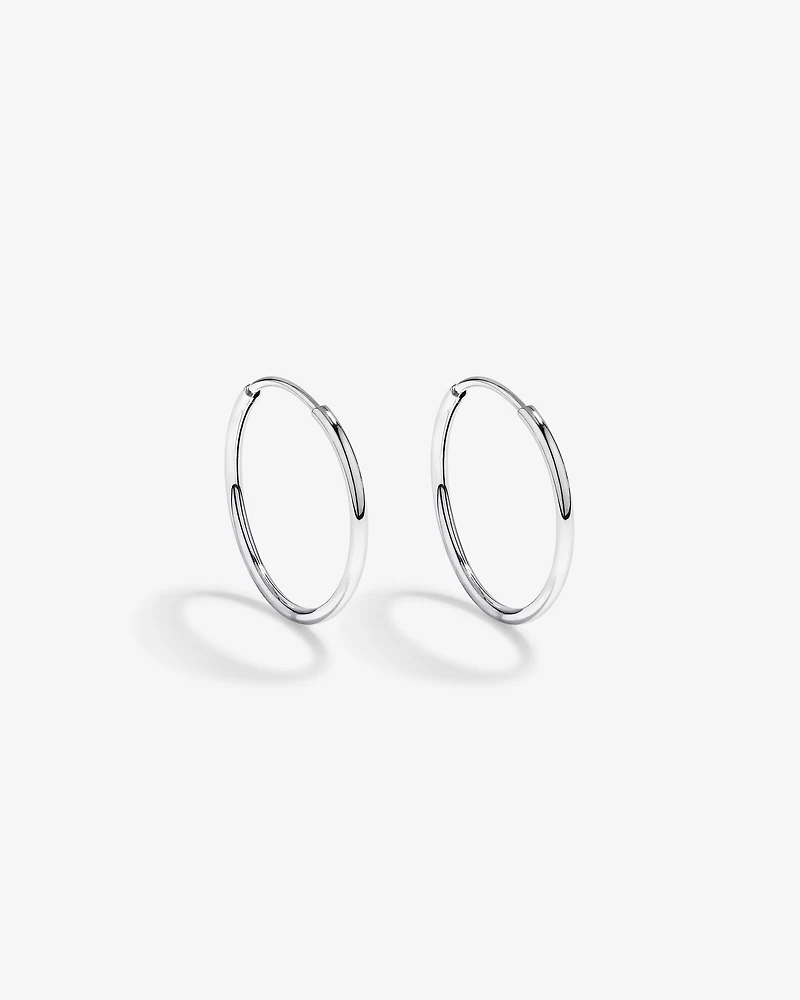 14mm Sleeper Earrings in Sterling Silver