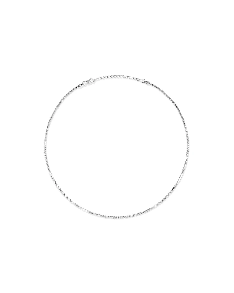 45cm (18") Serpentine Chain in Sterling Silver