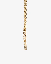 "P" Initial Necklace with 0.10 Carat TW of Diamonds in 10kt Yellow Gold
