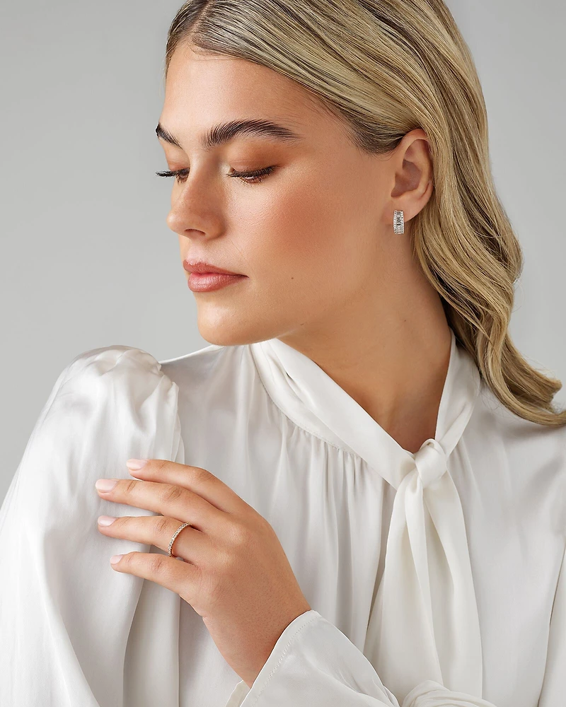 Bague de Mariage de Diamant de 0,34 Carat TW en Or Rose 14kt