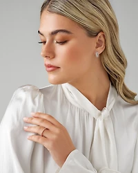 Bague de Mariage de Diamant de 0,34 Carat TW en Or Rose 14kt