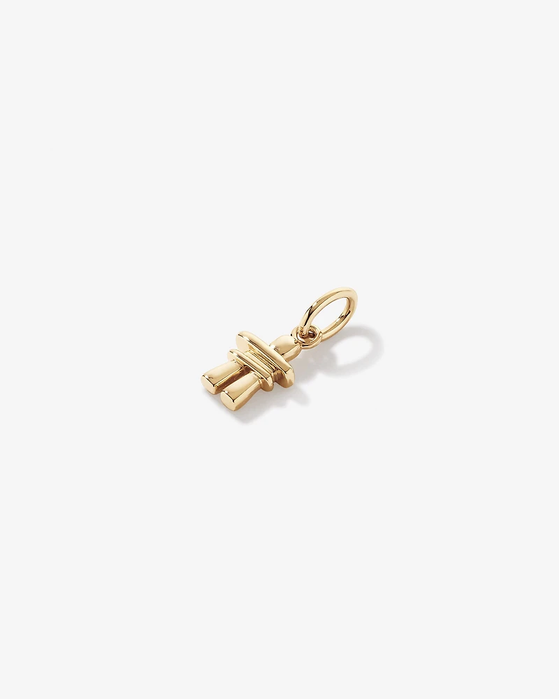 Pendentif Inukshuk canadien en or jaune 10 carats