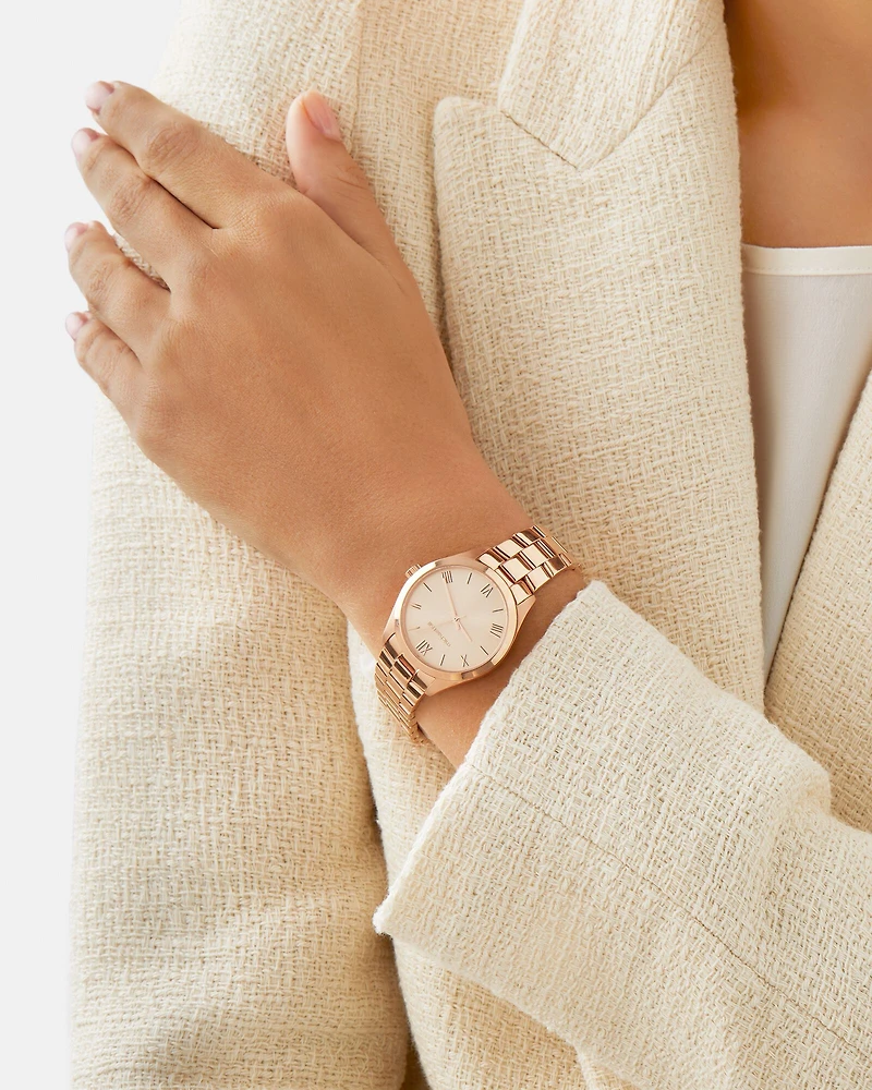 Ladies Watch Rose Tone Stainless Steel