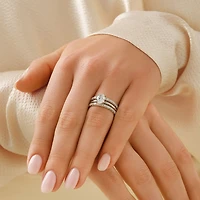 Enhancer Ring with 1/2 Carat TW of Diamonds in 14kt White Gold