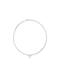 Chaîne à pendentif ouverte avec trombone rond de 50 cm (20") en argent sterling