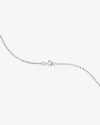 Collier à initiale O en or blanc 10 K avec diamants totalisant 0,10 ct