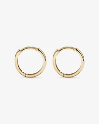 10mm  Polished Huggie Earrings in 10kt Yellow Gold