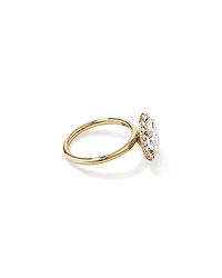 Bague de fiançailles TW de 2,34 carats en or jaune jaune 14 carats en or jaune 14 carats