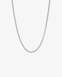 Chaîne à maillons gourmette en argent sterling de 55 cm, largeur de 3,5 mm Miami