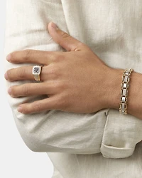 Bracelet en or jaune 10 K avec diamants totalisant 0,50 ct