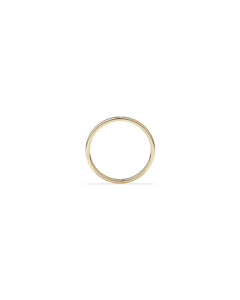 Bague unie en or jaune 10 K