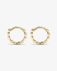 Créoles perlées 10,5 mm en or jaune 10 carats