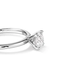 Carat TW Round Brilliant Laboratory-Grown Diamond Solitaire Engagement Ring in 14kt Gold