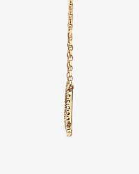 Collier à initiale « Q » en or jaune 10 K à diamants totalisant 0,10 ct