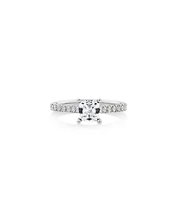 Bague de fiançailles en or blanc 14 K avec diamants totalisant 1,25 ct