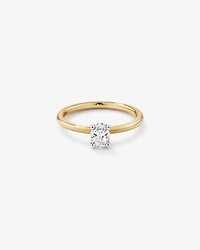 Solitaire Engagement Ring with 0.50 Carat TW of Diamonds in 18kt Yellow and White Gold