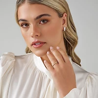 Bague de Mariage à Sertissage Griffe de Diamant de 0,34 Carat TW en Or Jaune 14kt