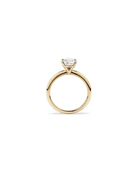 Bague de fiançailles solitaire ronde en diamant brillant de laboratoire TW de 1,50 carat en or jaune 14 carats