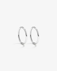 12mm Sleeper Earrings 10kt White Gold
