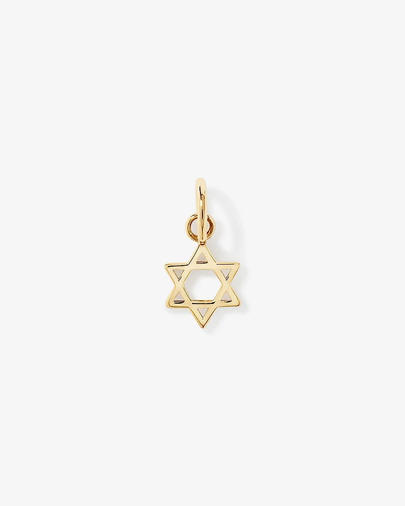 Star of David Pendant in 10kt Yellow Gold