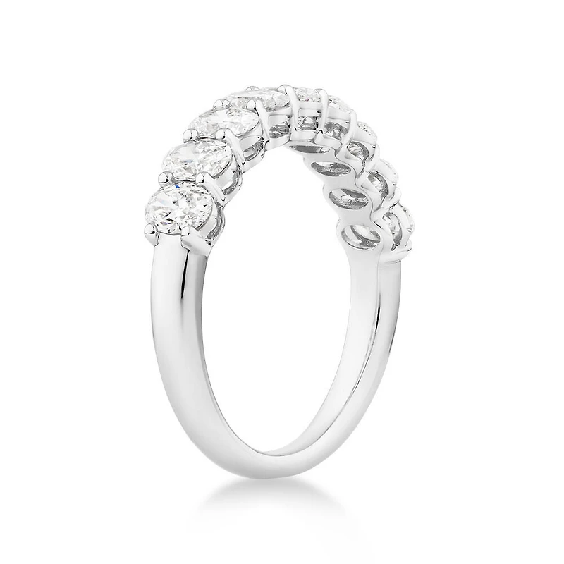 Ring with 1.17 Carat TW Laboratory Grown Diamonds in 14kt White Gold
