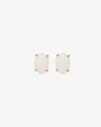 Stud Earrings with Opal in 10kt Yellow Gold