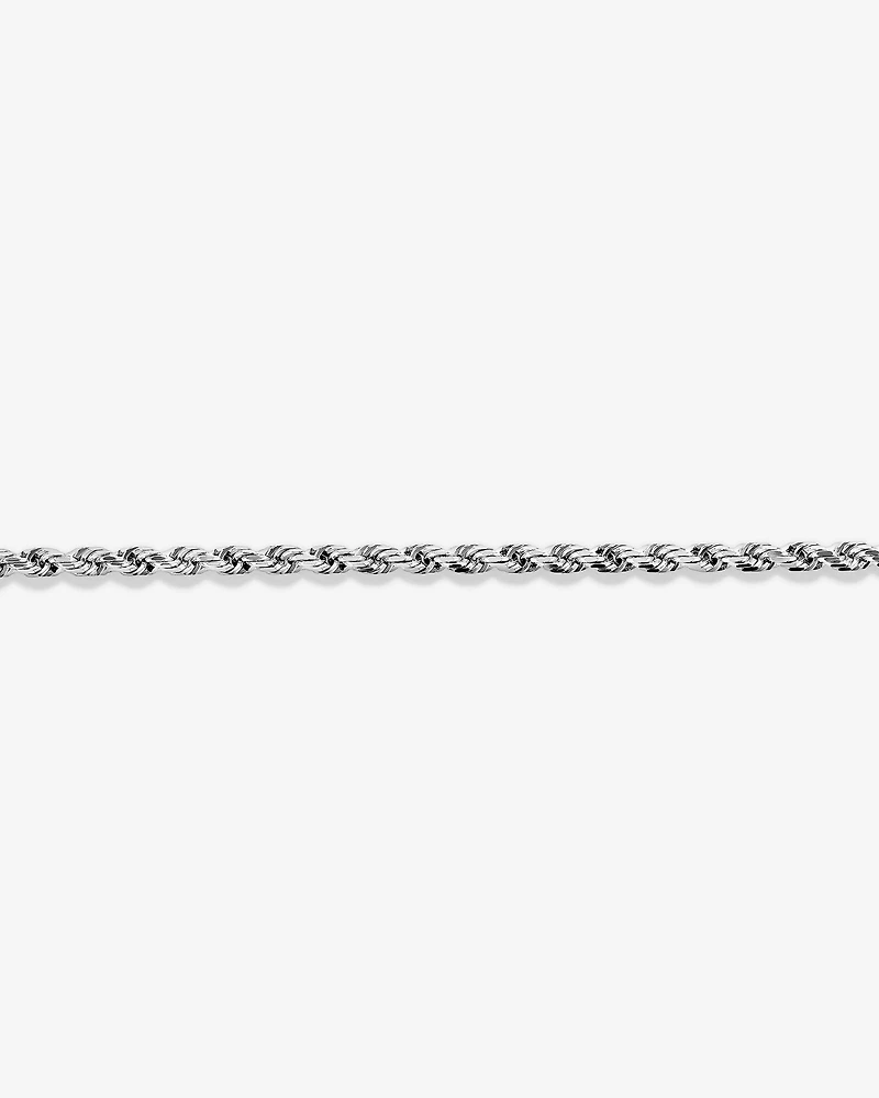 Chaîne torsadée de 55 cm (21,6 po) en argent sterling