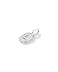 Pendentif initiale Lettre L en nacre et argent sterling