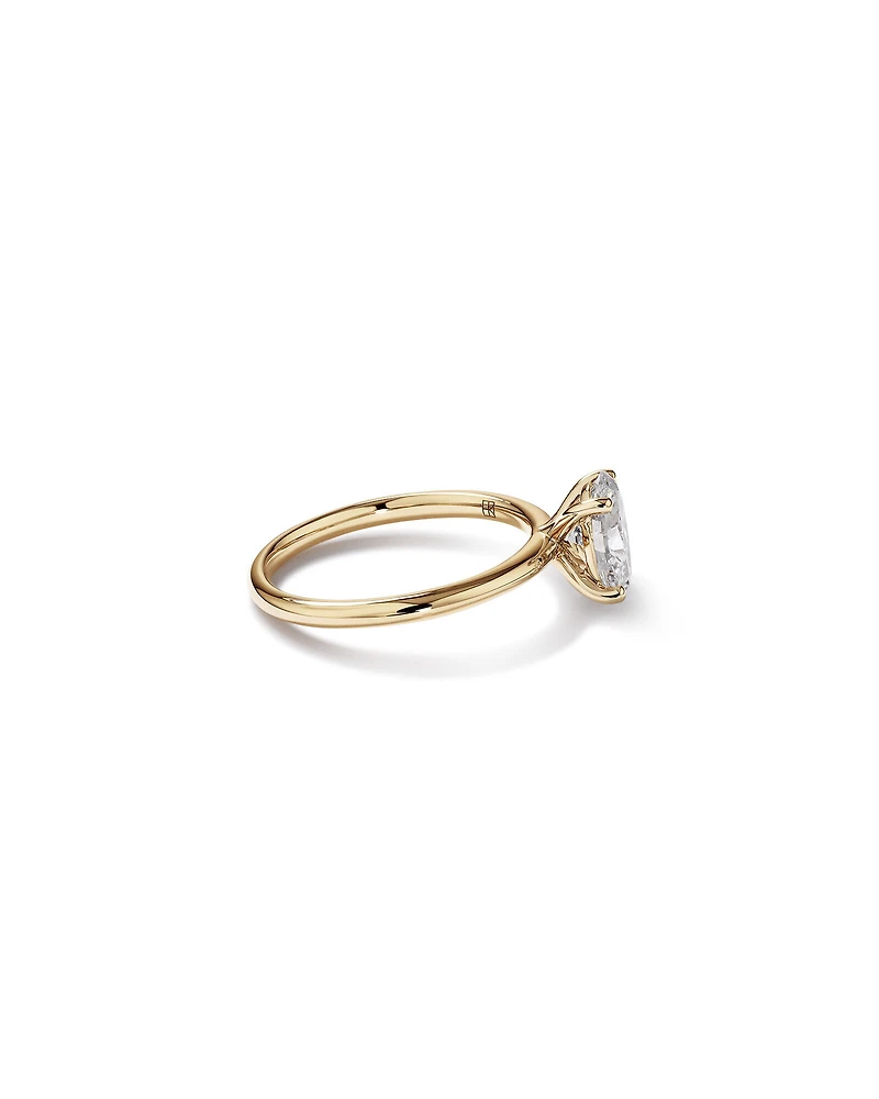 1.25 Carat TW Oval Laboratory-Grown Diamond Solitaire Engagement Ring in 14kt Yellow Gold