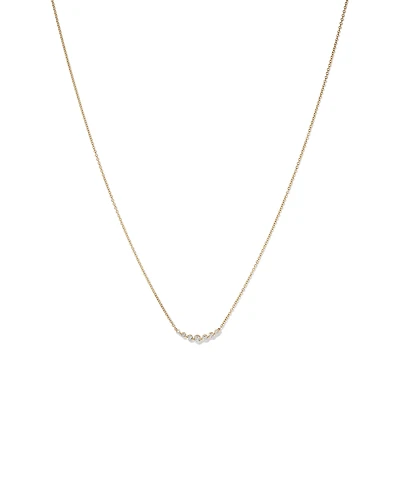 Necklace with 0.25 Carat TW of Diamonds in 18kt Yellow Gold