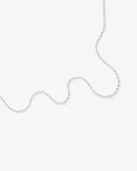 55cm (22") 3mm-3.5mm Width Oval Belcher Chain in Sterling Silver