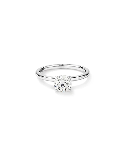 Carat TW Round Brilliant Laboratory-Grown Diamond Solitaire Engagement Ring in 14kt Gold