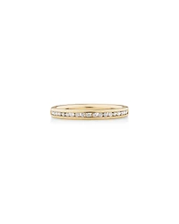Alliance en or jaune 14 K avec diamants totalisant 0,20 ct