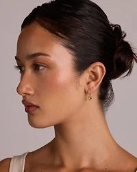 Puff Heart Single Earring Charm in 10kt Yellow Gold