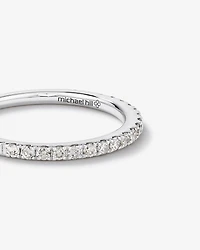 Alliance en or blanc 14 K avec diamants totalisant 0,34 ct
